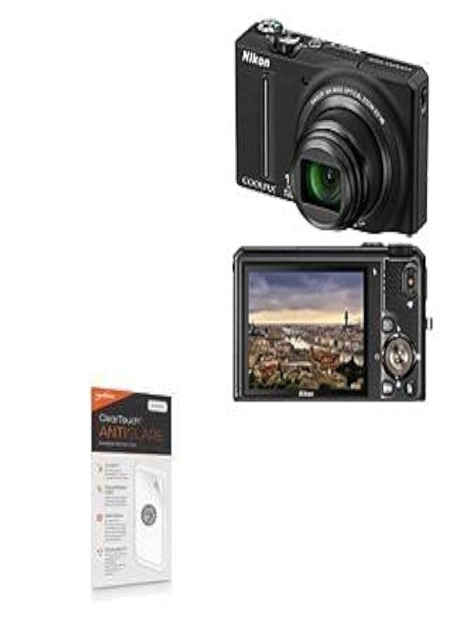 بوكس ويف واقي شاشة BoxWave متوافق مع كاميرا Nikon Coolpix S9100 - ClearTouch مضاد للتوهج (عبوة من قطعتين)، غشاء غير لامع مضاد لبصمات الأصابع - Image 1